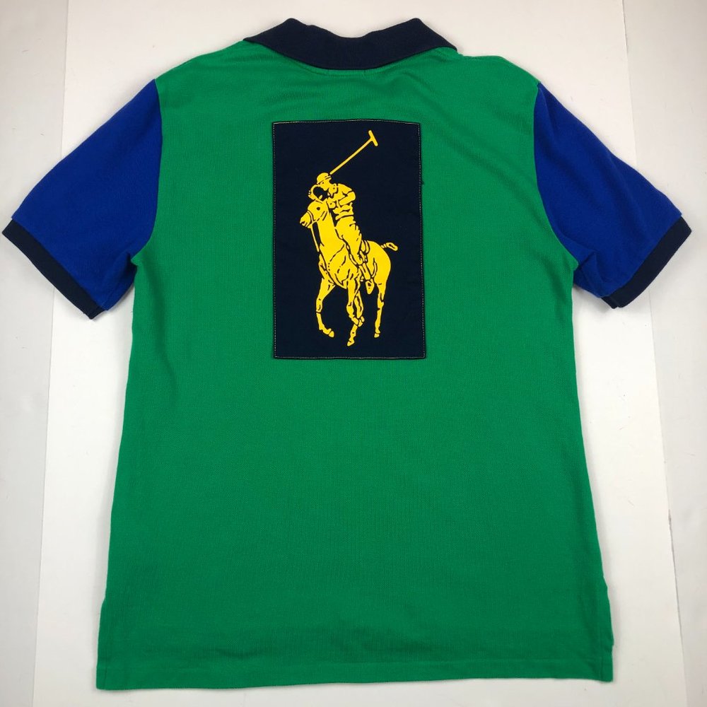 Polo Ralph Lauren Vintage Big Pony & Crest Logo Short Sleeve T-Shirt Preppy